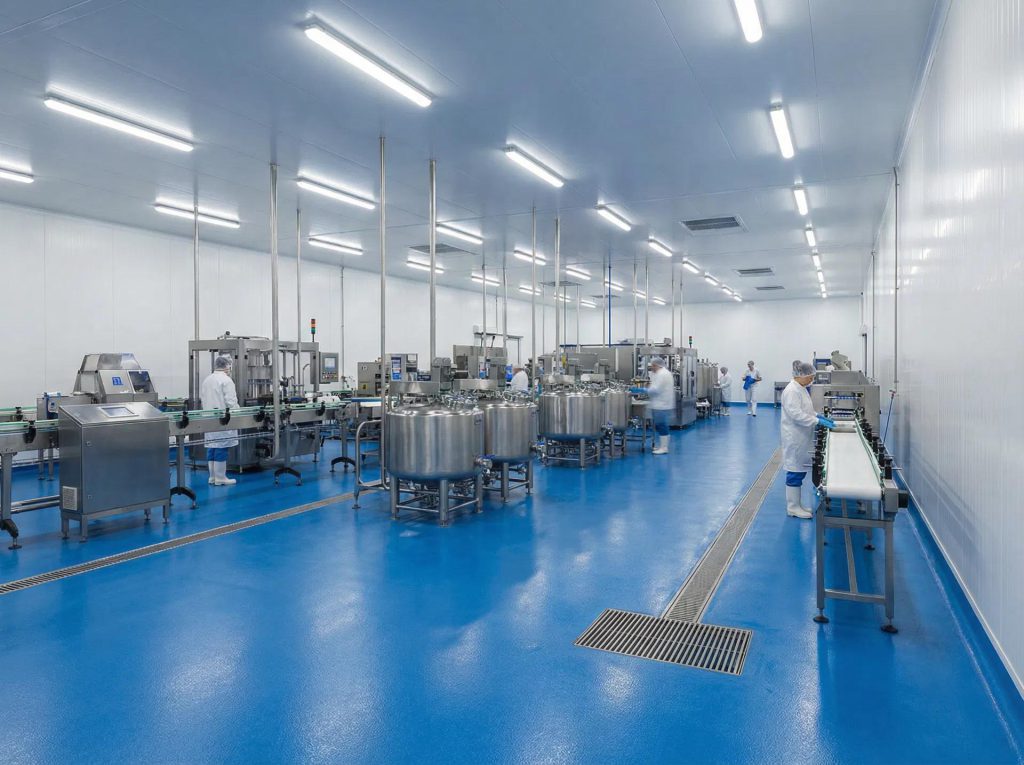 Bund Floor Lining — Food Processing Facility